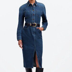 Madewell Western Midi Shirtdress NWT